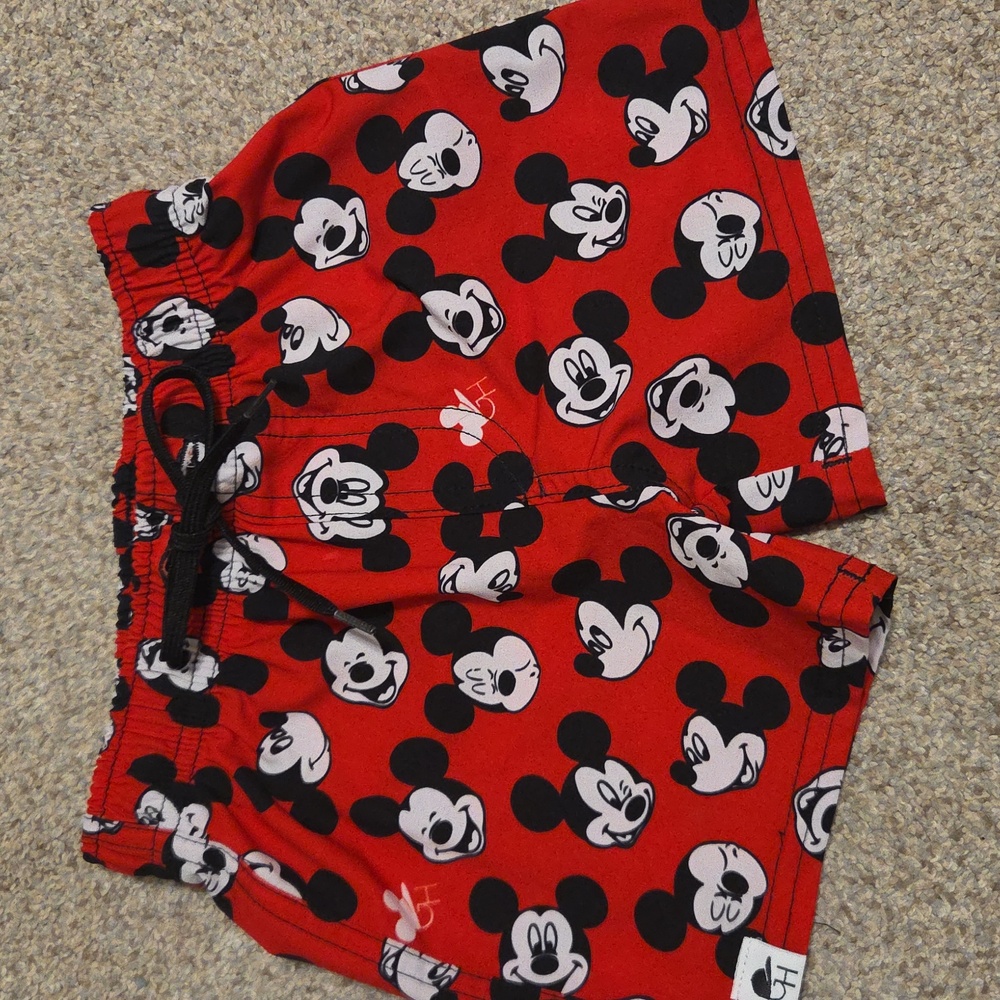 GH George Hats Mickey Mouse Hybrid Swim Shorts Bathing Suit 3T-4T
